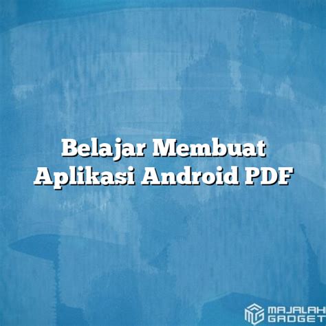 Testing Aplikasi Android PDF
